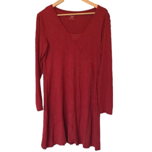 TOAD & Co long sleeve faux wrap dress. Women’s size large. - Picture 1 of 6